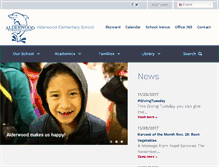 Tablet Screenshot of alderwood.bellinghamschools.org
