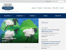 Tablet Screenshot of columbia.bellinghamschools.org