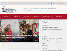 Tablet Screenshot of bellinghamschools.org